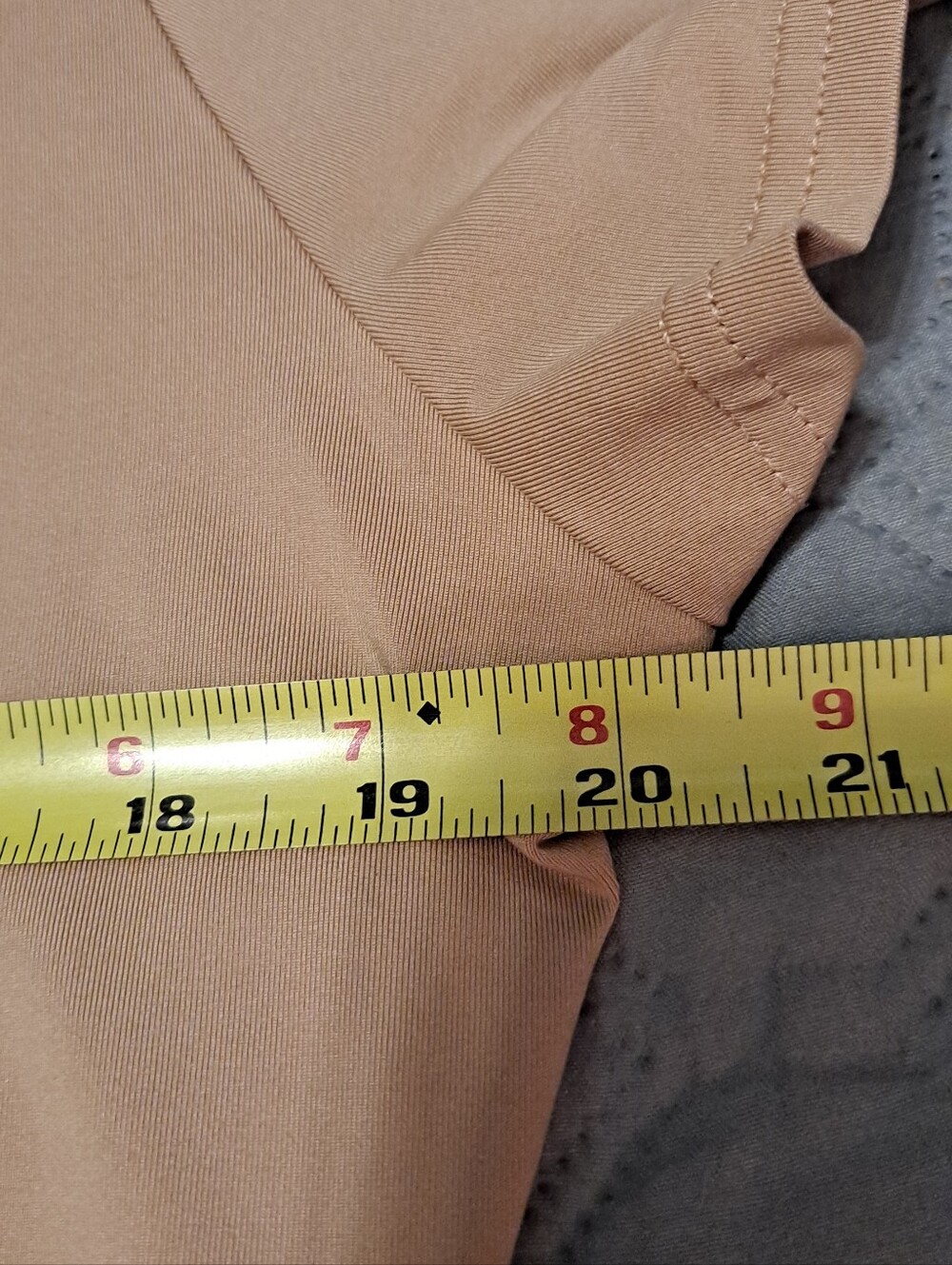 Daisy Womens  Tan Short Sleeve One-Piece with Front Zip 2X - Picture 3 of 6